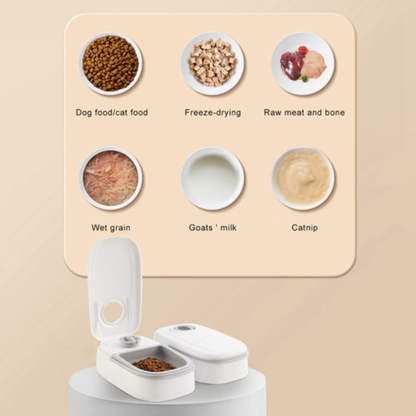 Automatic pet feeder and water dispenser for cats and dogs