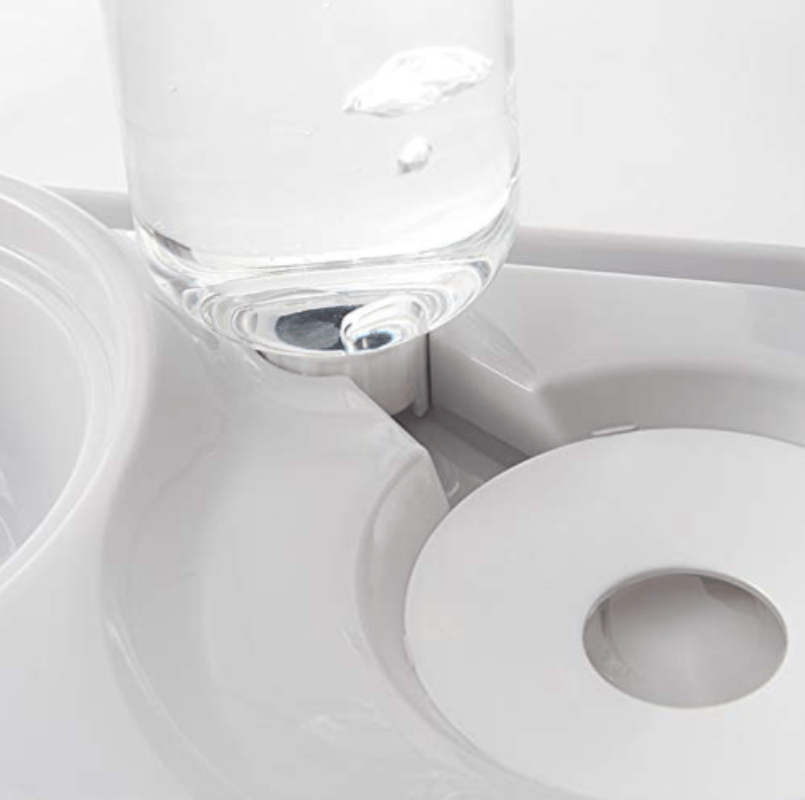 Automatic Pet Feeder and Water Dispenser with Double Stainless Steel Bowls