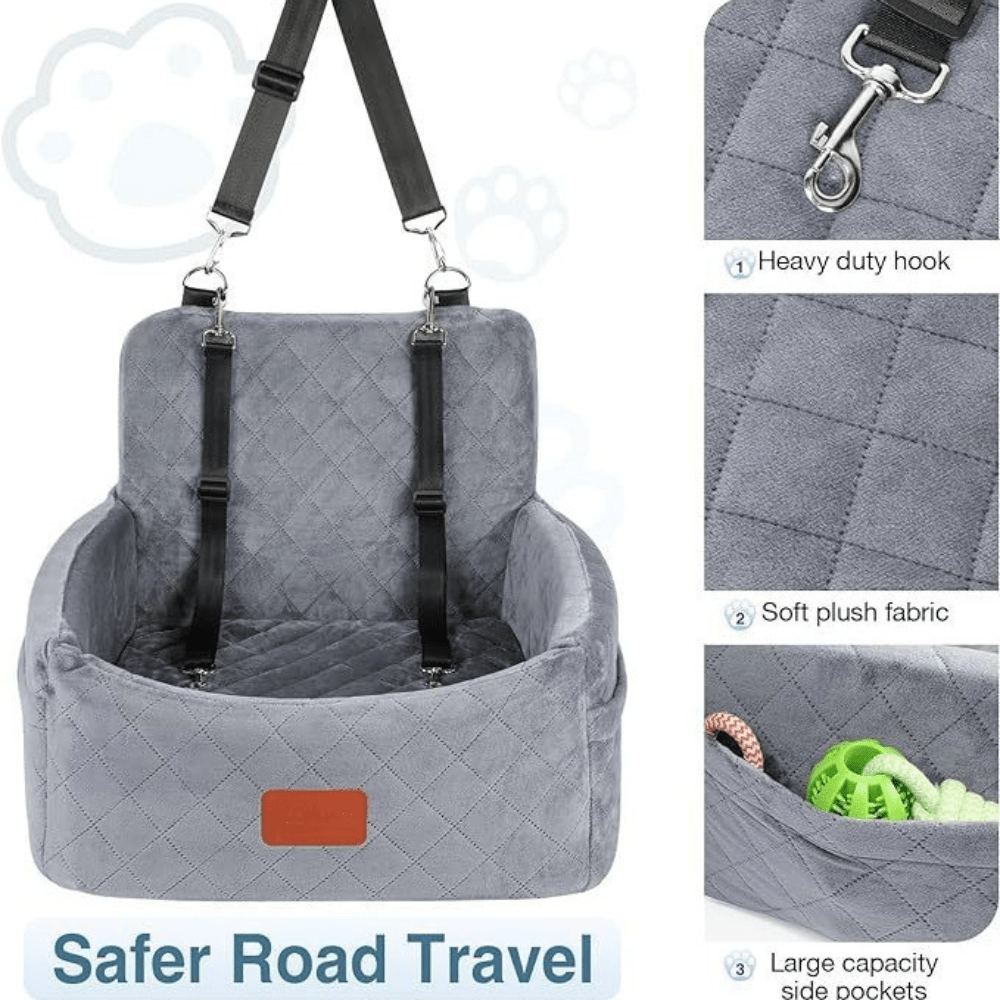 Dog car booster seat interior