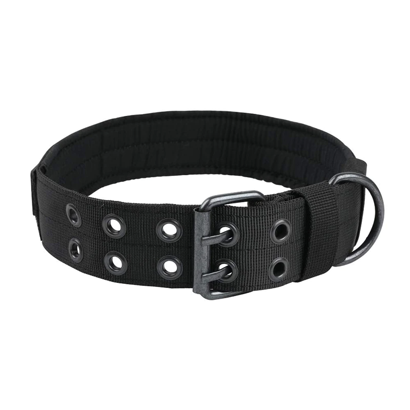 2" Wide Tactical Heavy Duty Nylon Large Dog Collar K9 Military With