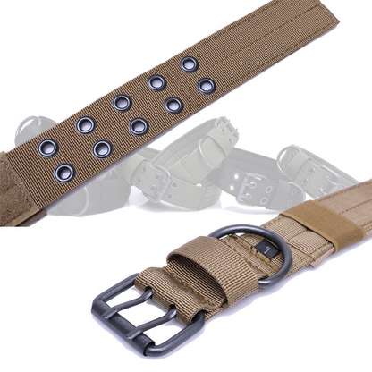 2" Wide Tactical Heavy Duty Nylon Large Dog Collar K9 Military With