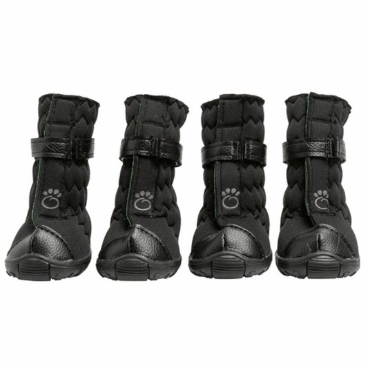 Elasto-Fit waterproof dog boots black