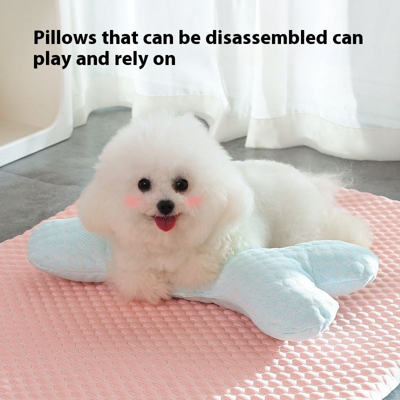 Dog Bed Breathable Cooling Spring Summer Pet Sleeping Mat For Small