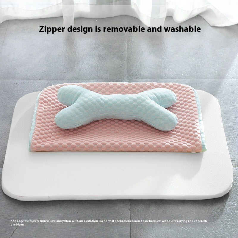 Dog Bed Breathable Cooling Spring Summer Pet Sleeping Mat For Small