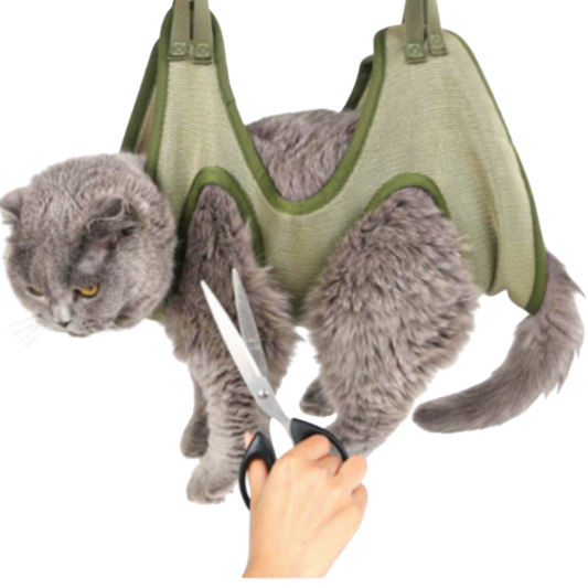 Cat Grooming Hammock Bag – Stress-Free, Comfortable & Adjustable