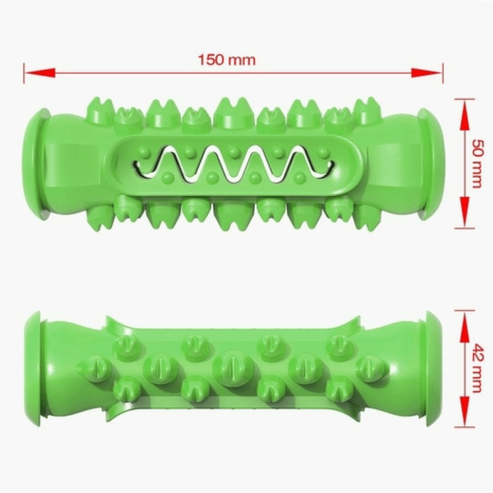 Durable rubber dog chew toy for aggressive chewers