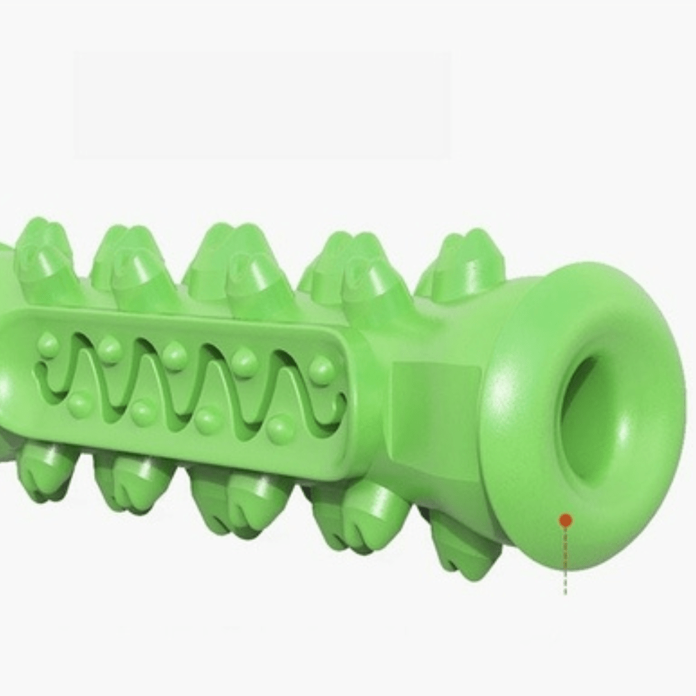 Durable rubber dog chew toy for aggressive chewers