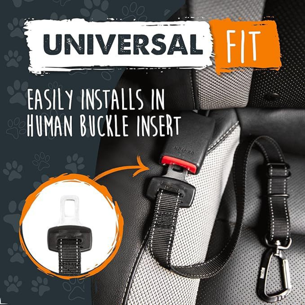 Adjustable dog car safety belt