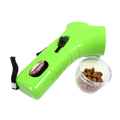 Interactive cat and dog treat launcher feeder