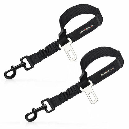 2 Pack Adjustable Dog Harness For Car Seatbelt Connector Restrain