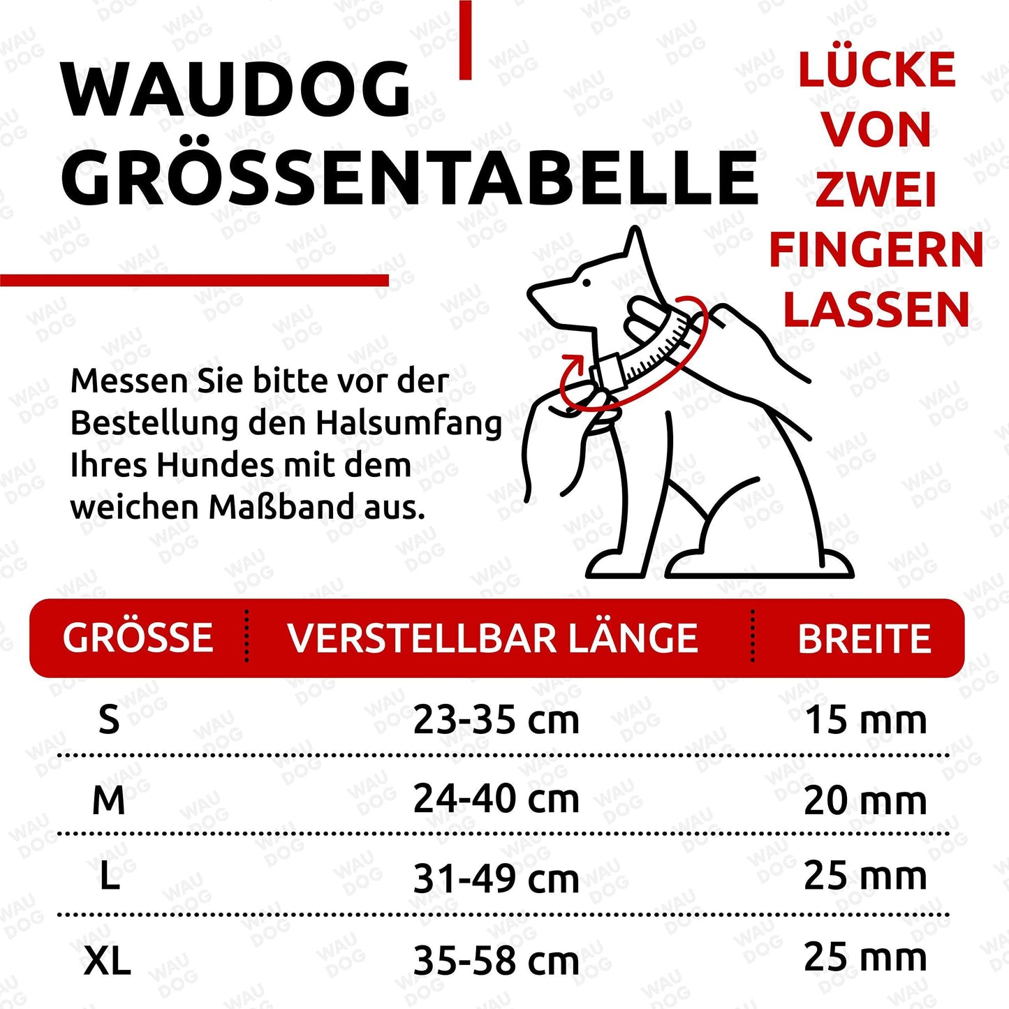 WAUDOG Reflective Cotton Dog Collar Eco Friendly Alt to Nylon Collar